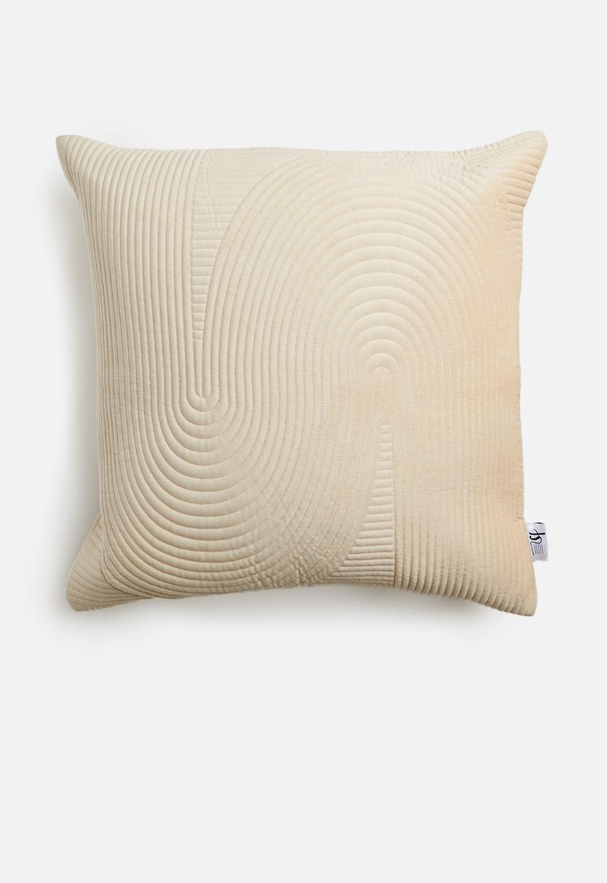 Sixth Floor - Arches quilted cushion cover - neutral
