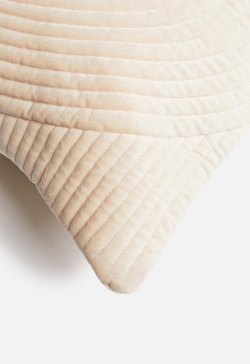 Sixth Floor - Arches quilted cushion cover - neutral