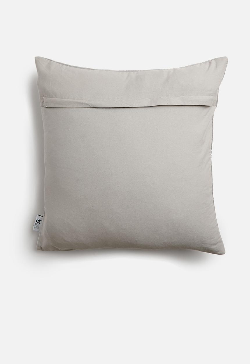 Sixth Floor - Arches quilted cushion cover - grey