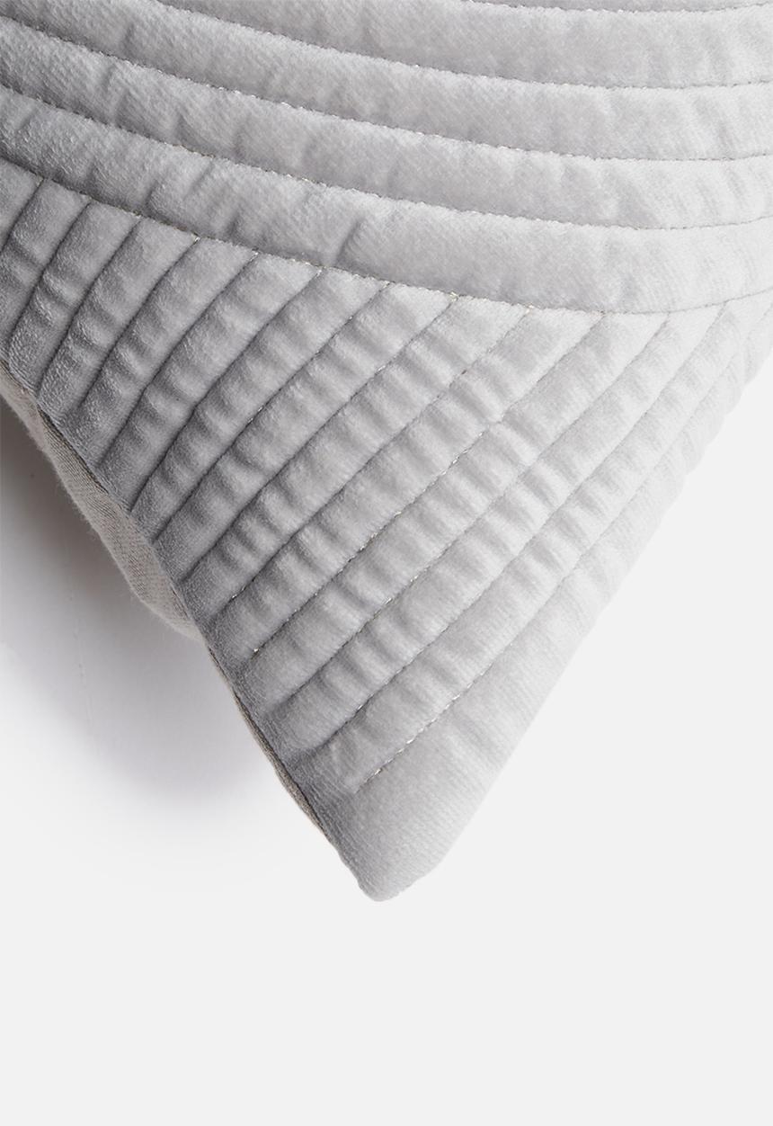 Sixth Floor - Arches quilted cushion cover - grey
