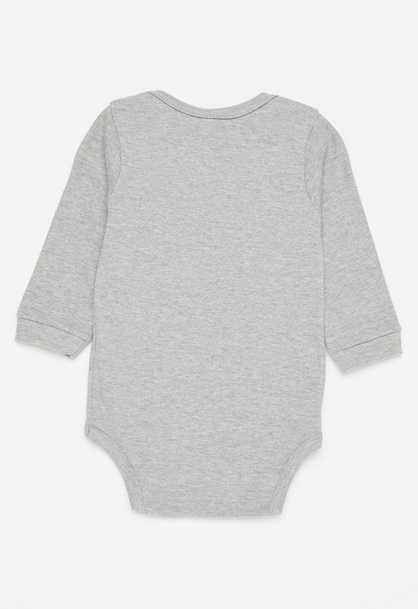 UP Baby - Cotton bodysuit - grey
