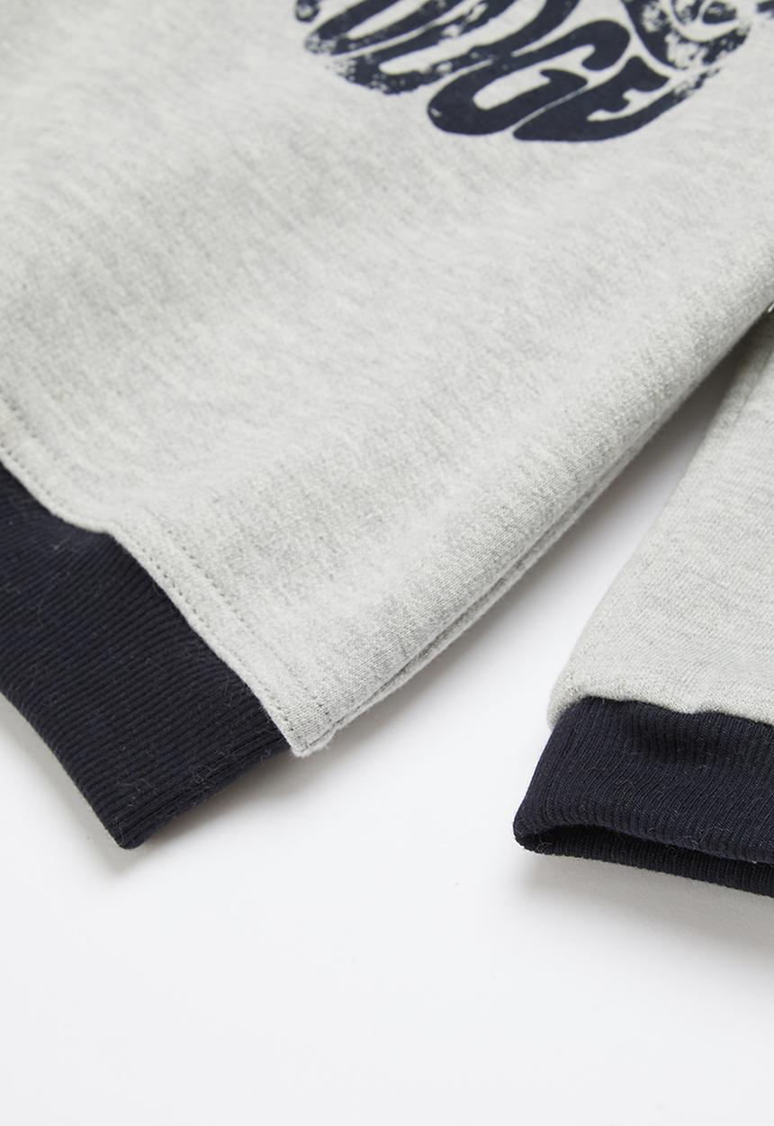 Sticky Fudge - Babies branded sweater - grey & black