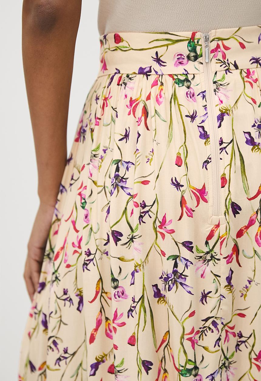 MILLA - Tiered maxi skirt - wildflower