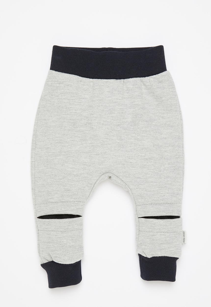 Sticky Fudge - Babies sweatpants - grey & black