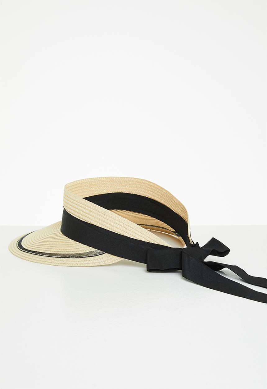 Superbalist - Straw visor - cream & black