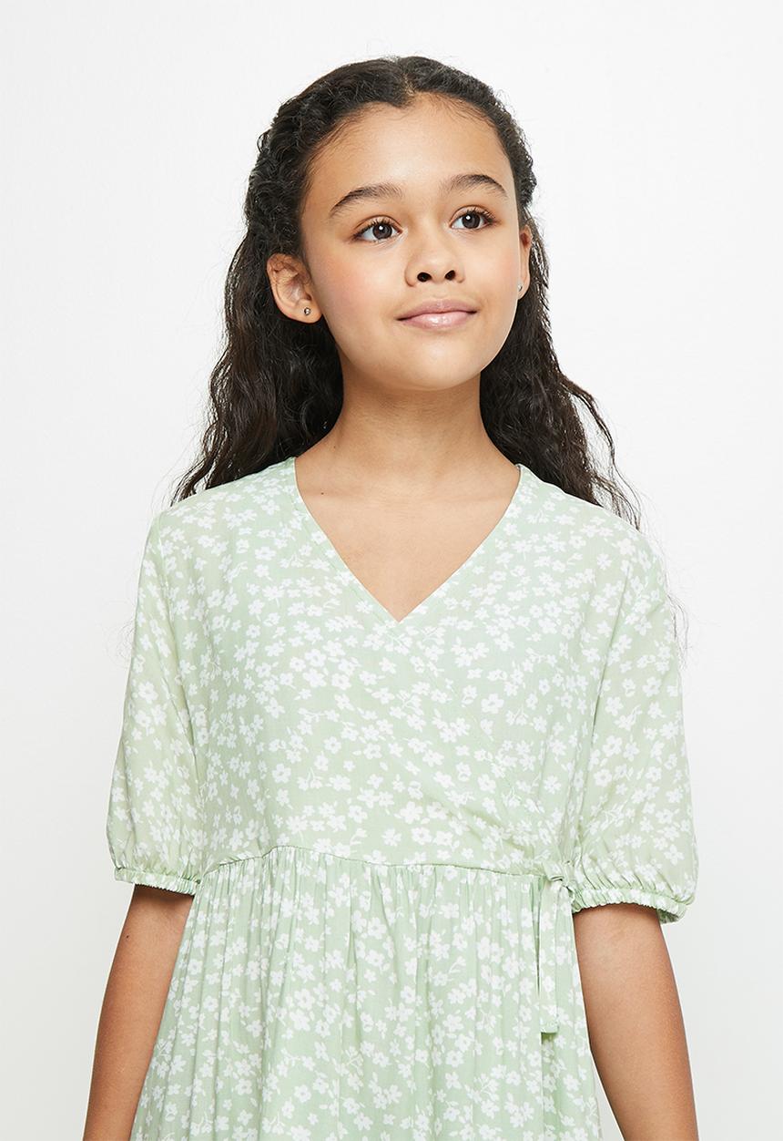 Superbalist - Wrap dress - green