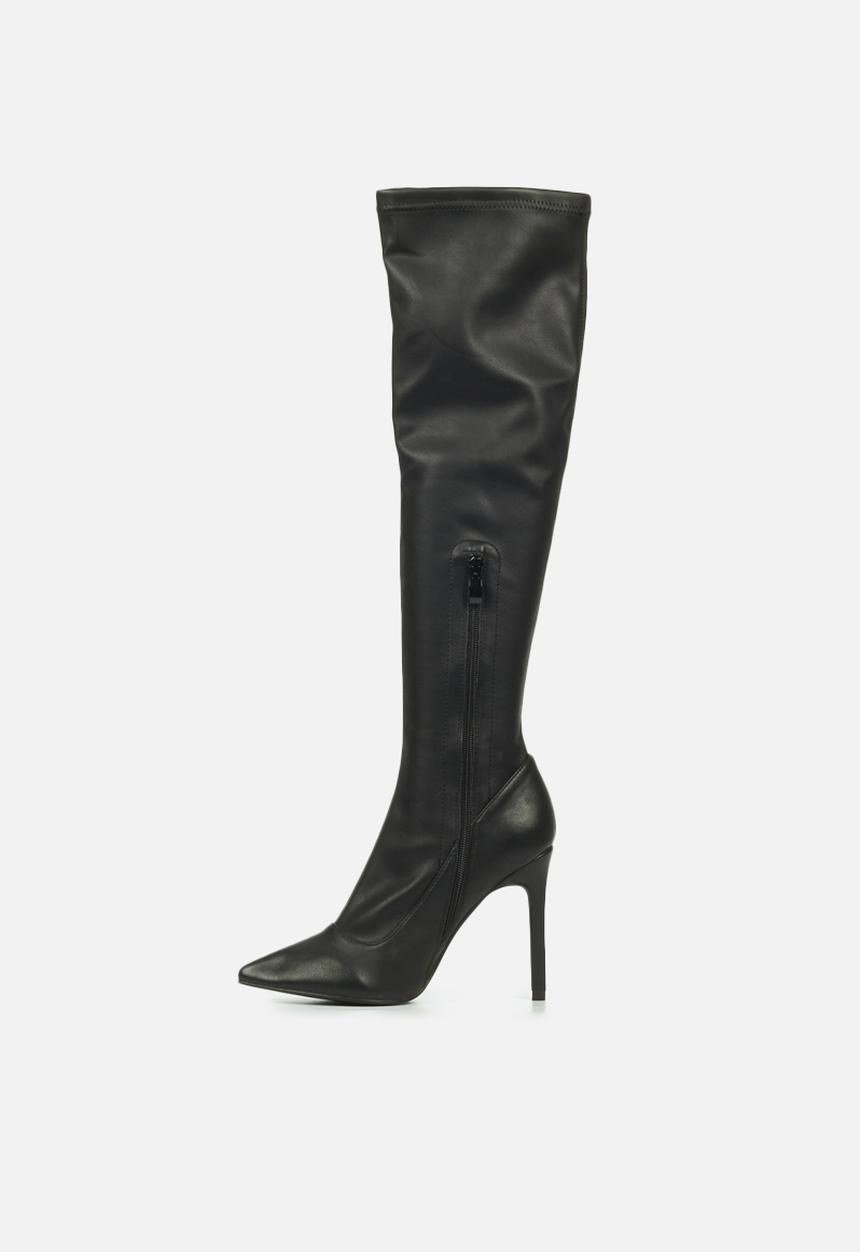 Miss Black - Boss 7 knee length boot - black