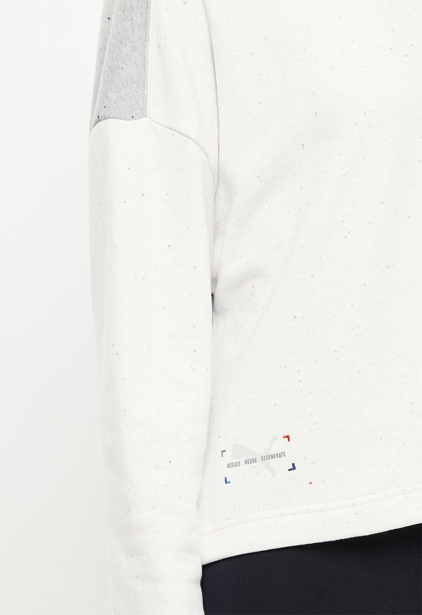 PUMA - Bmw mms wmn re:collection relaxed crew tr - white & grey
