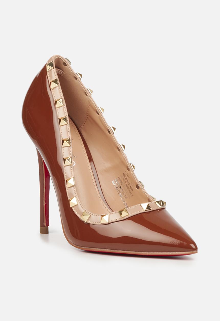 Miss Black - Lou 7 court heel - brown