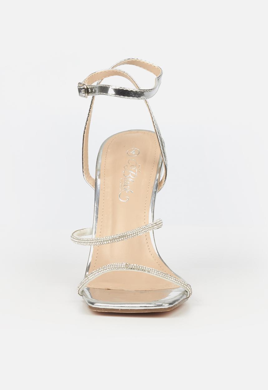 Miss Black - Samba 1 stiletto heel - silver
