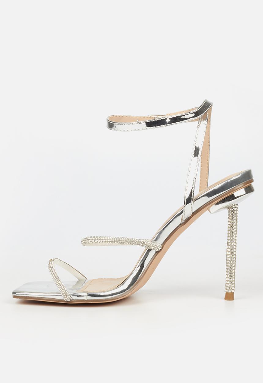 Miss Black - Samba 1 stiletto heel - silver