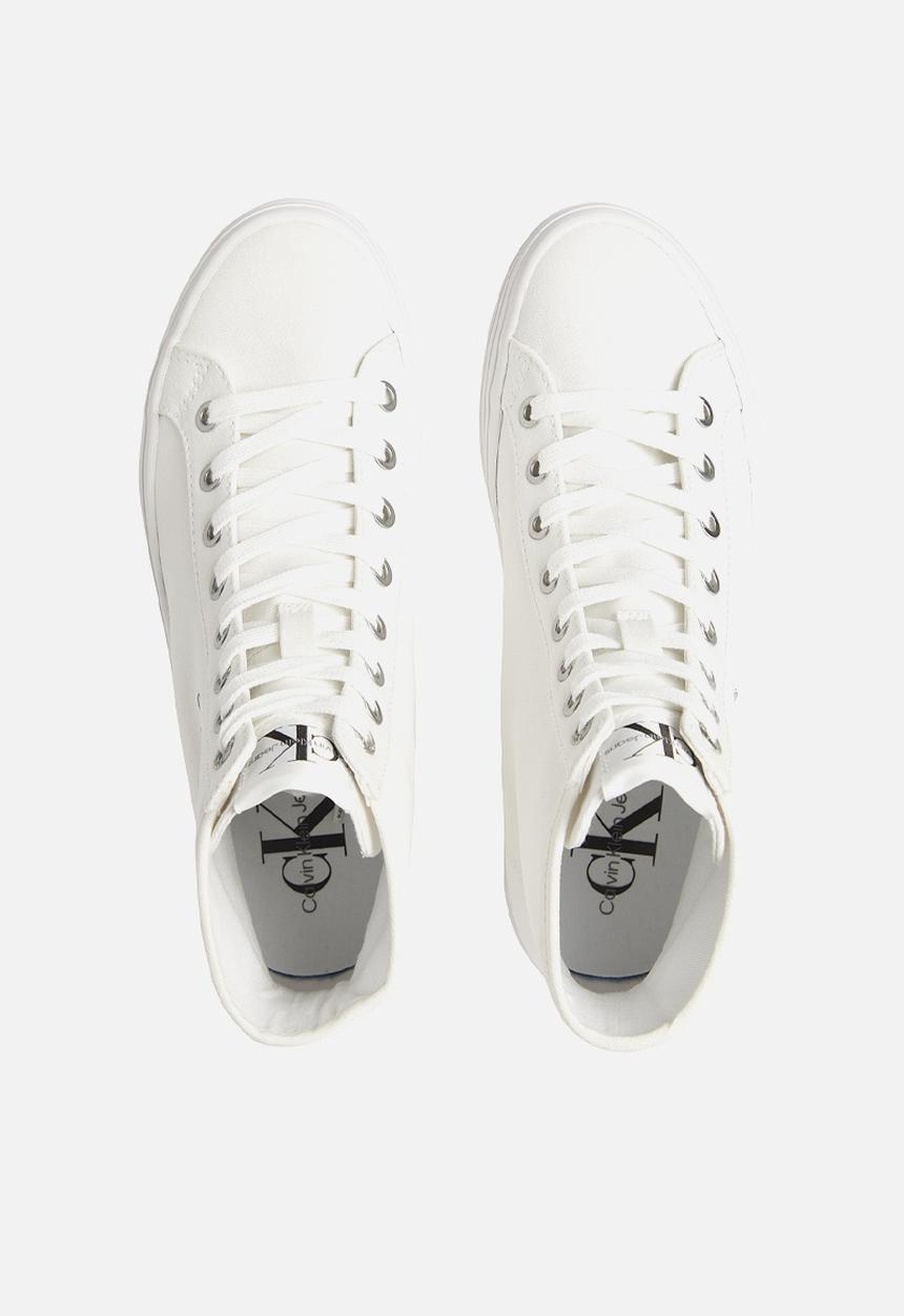 Calvin Klein - Vulcanized flatform mid cut - bright white