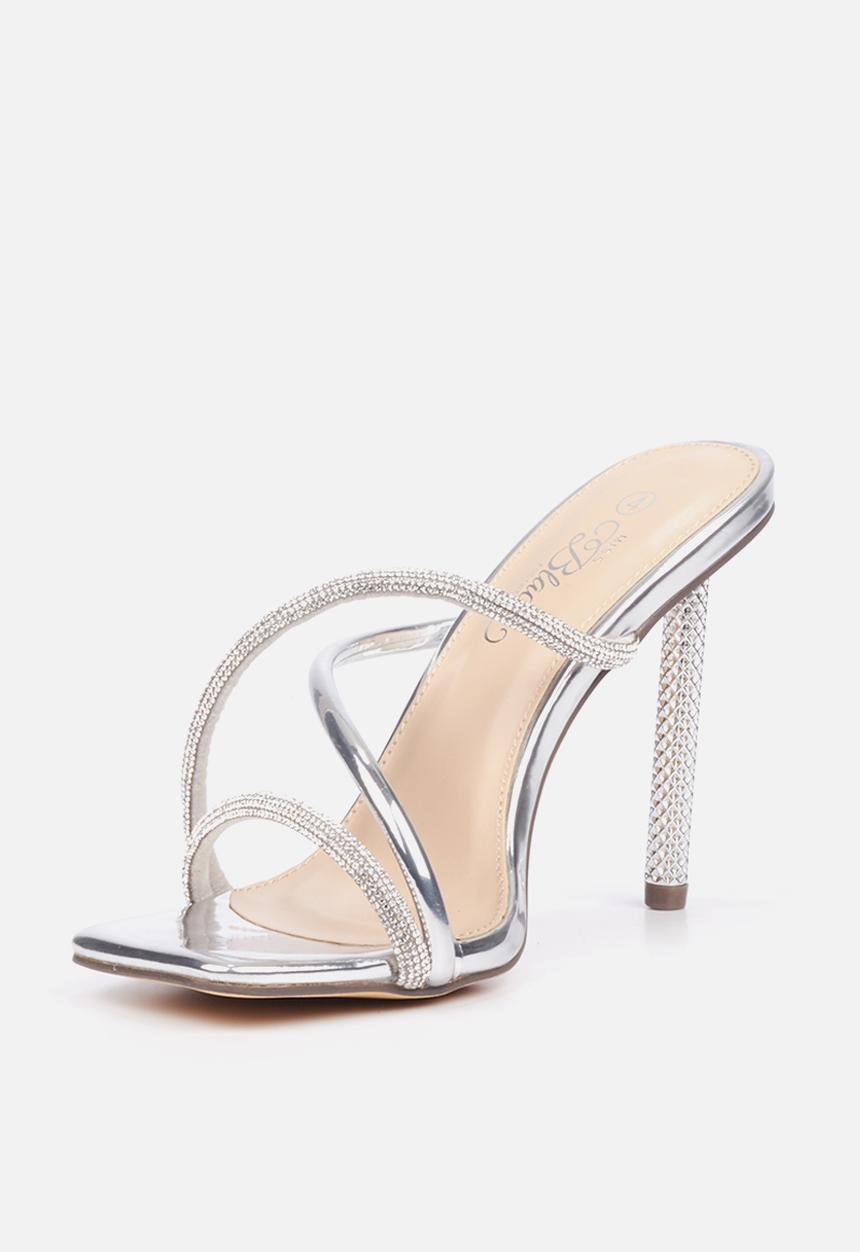 Miss Black - Samba 3 heel - silver
