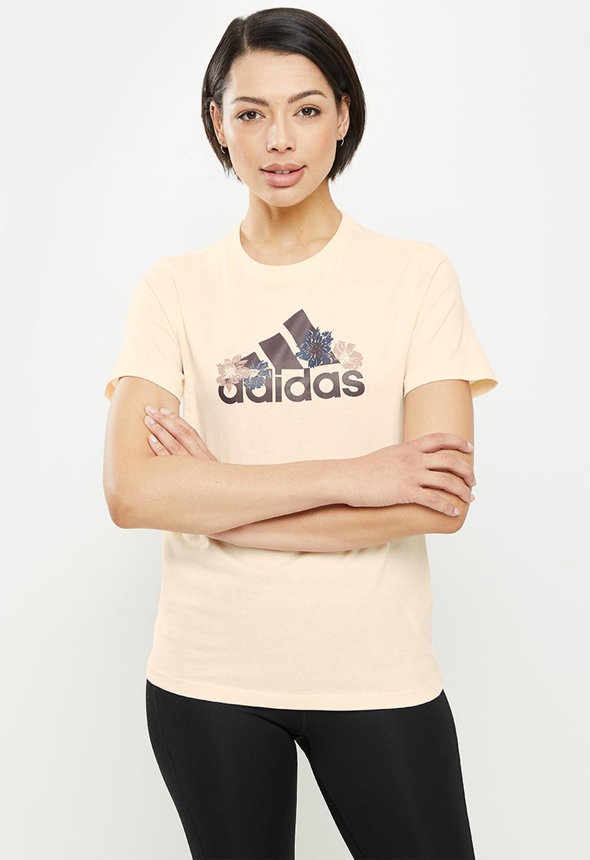 adidas Performance - W flor g tee - ecru tint