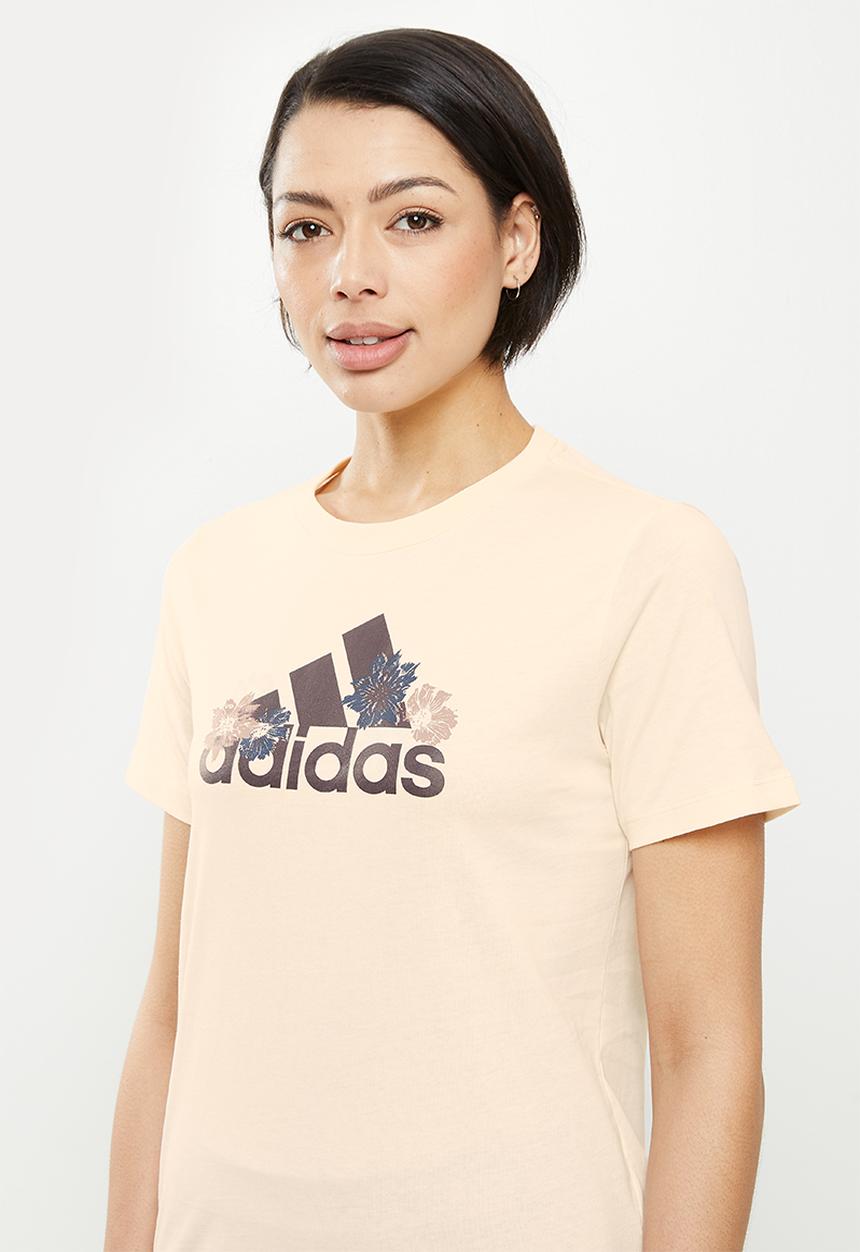 adidas Performance - W flor g tee - ecru tint