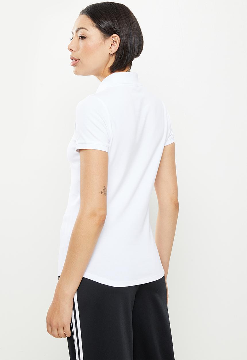 adidas Performance - Polo 2 w shirt short sleeve - white