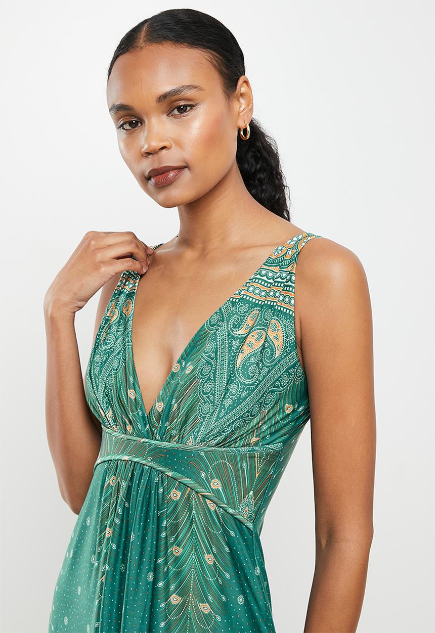 Stella Morgan - Printed maxi - green