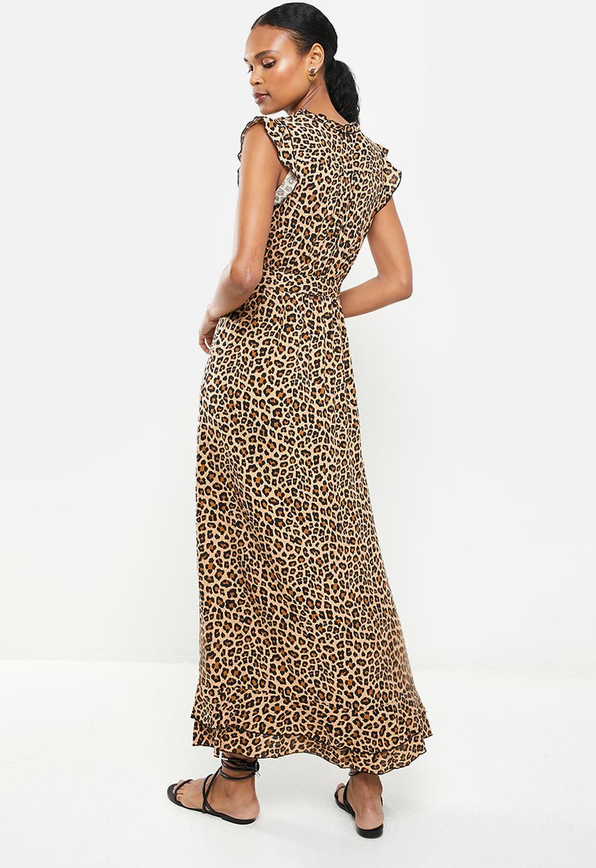 Stella Morgan - Animal printed sleeveless maxi dress - brown & black