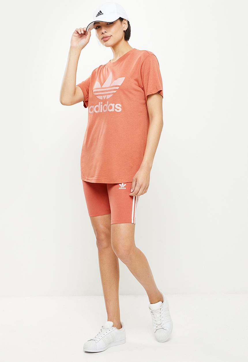 adidas Originals - High waist short tights - magic earth