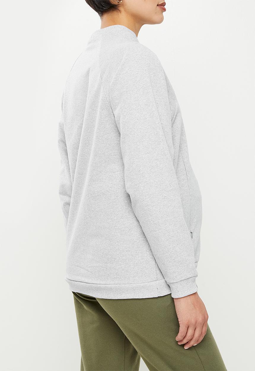 Superbalist - Maternity nursing funnel neck crew - grey