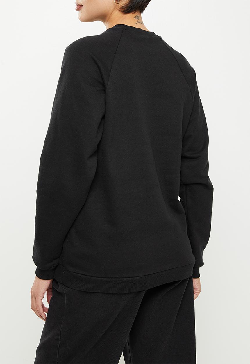 Superbalist - Maternity nursing funnel neck crew - black