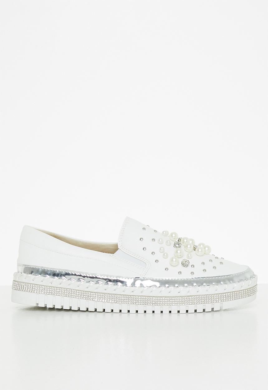 Footwork - Pearl slip-on - white