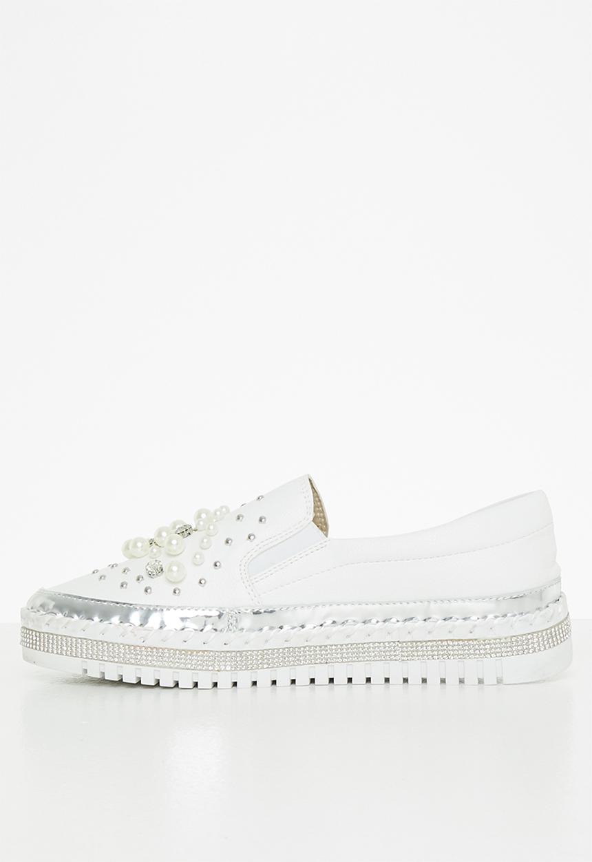 Footwork - Pearl slip-on - white