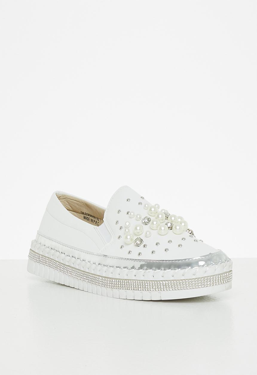 Footwork - Pearl slip-on - white