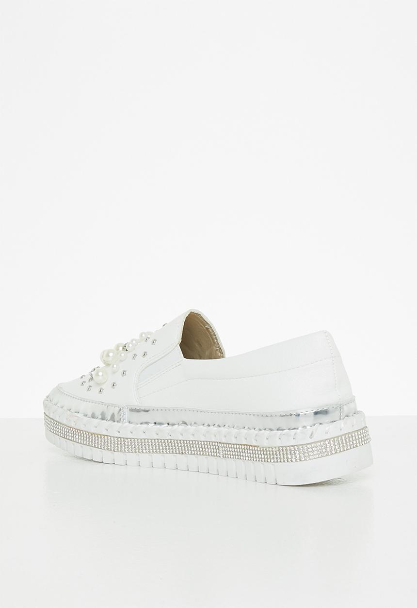 Footwork - Pearl slip-on - white