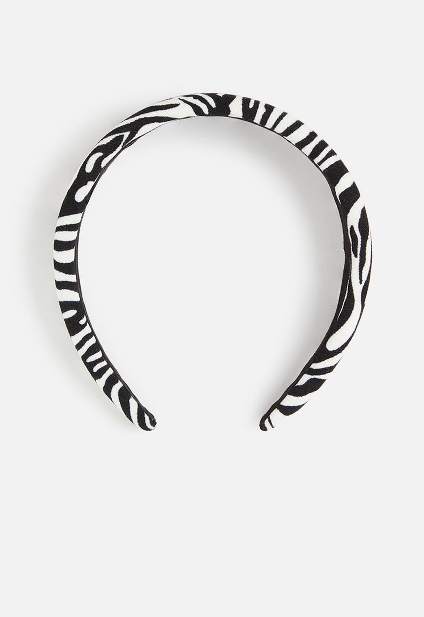 Superbalist - Zebra print aliceband - black & white