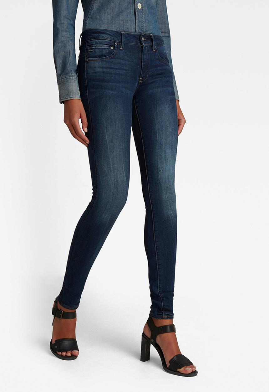 G-STAR - Midge zip skinny - dark aged