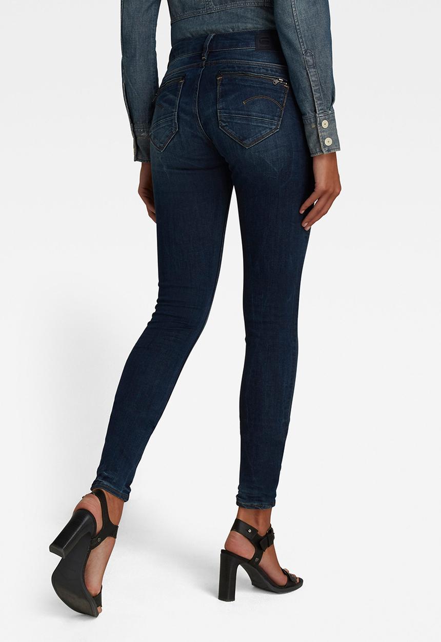 G-STAR - Midge zip skinny - dark aged