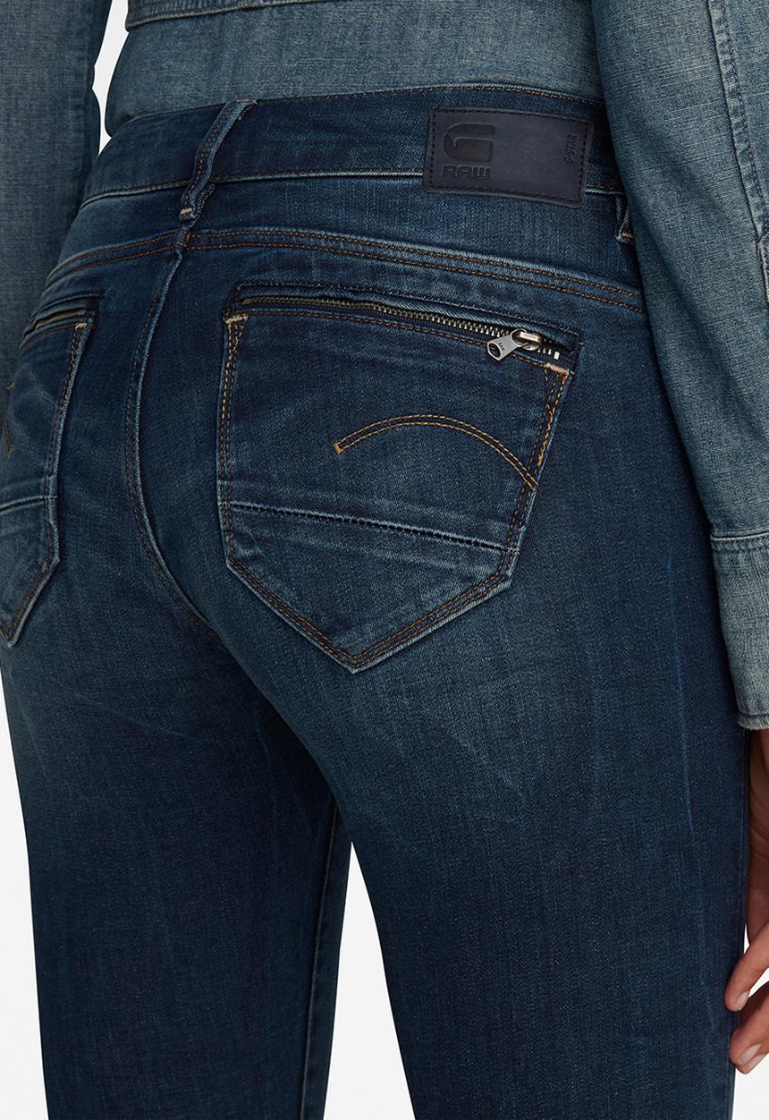 G-STAR - Midge zip skinny - dark aged