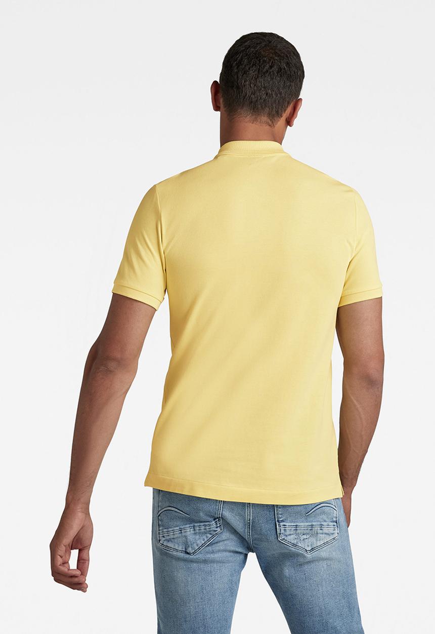 G-STAR - Dunda slim polo short sleeve - lemonade