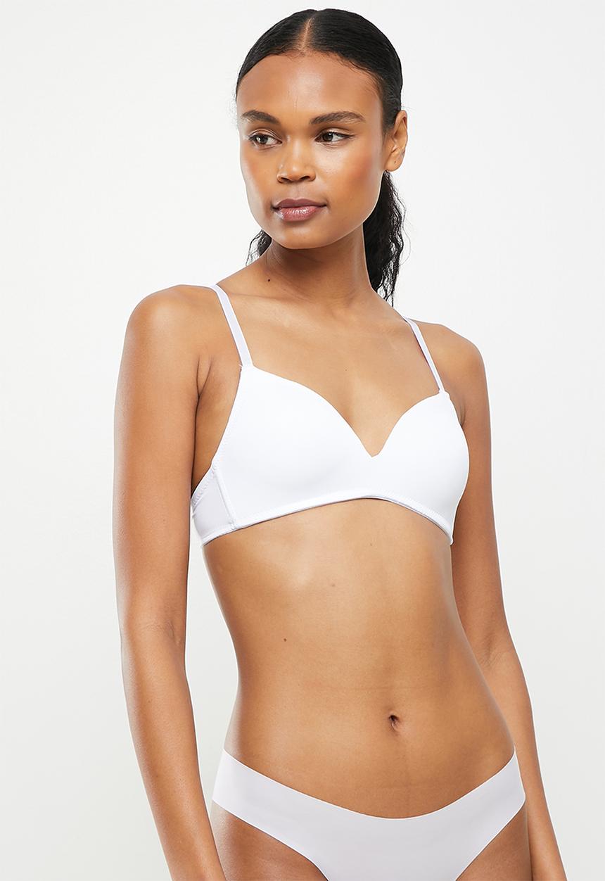 KANGOL - 2-Pack mf & galloon lace non-wire comfort bra - black & white