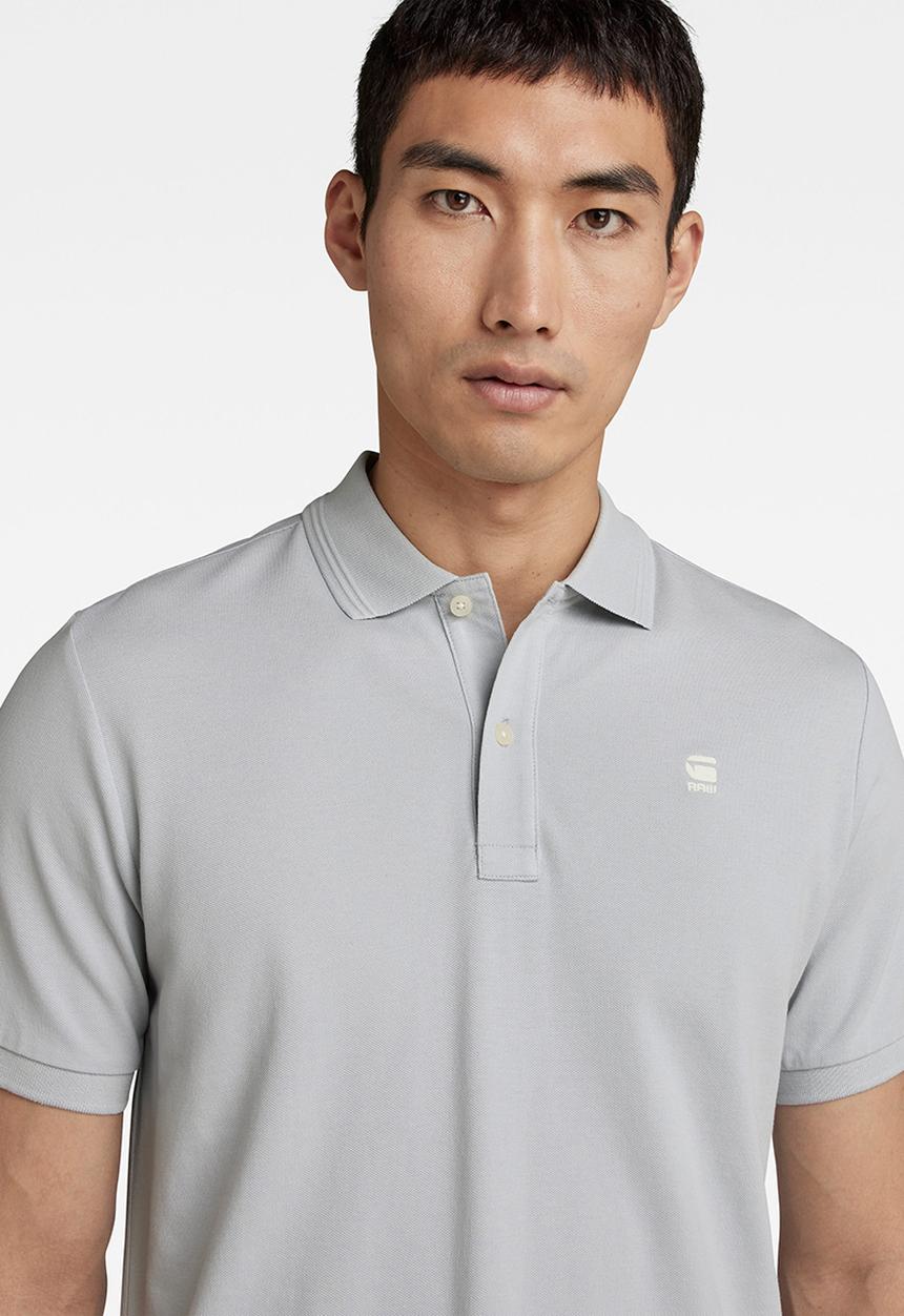 G-STAR - Dunda slim polo short sleeve - magnesium