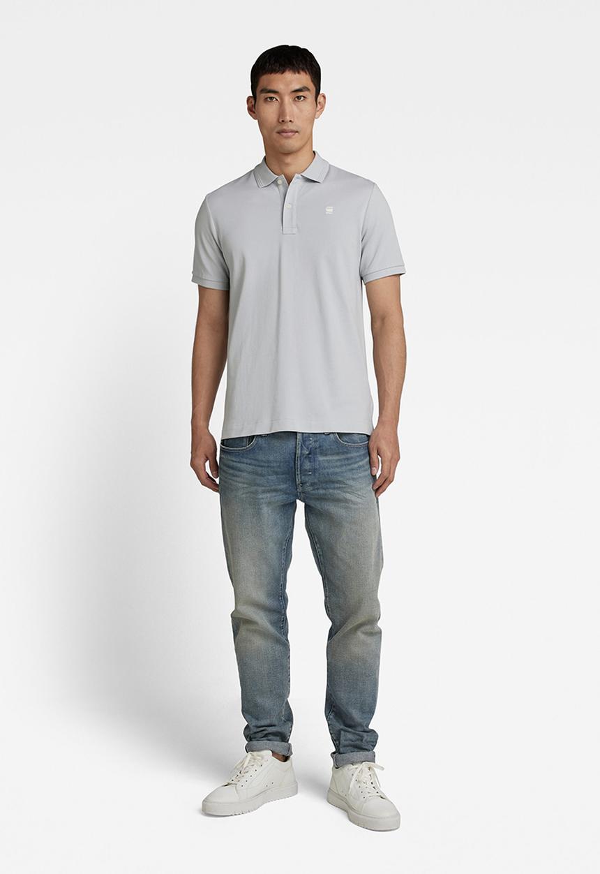 G-STAR - Dunda slim polo short sleeve - magnesium