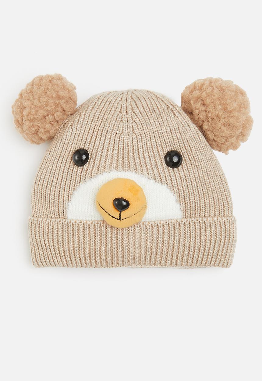 Pop Candy - Baby bear beanie - beige
