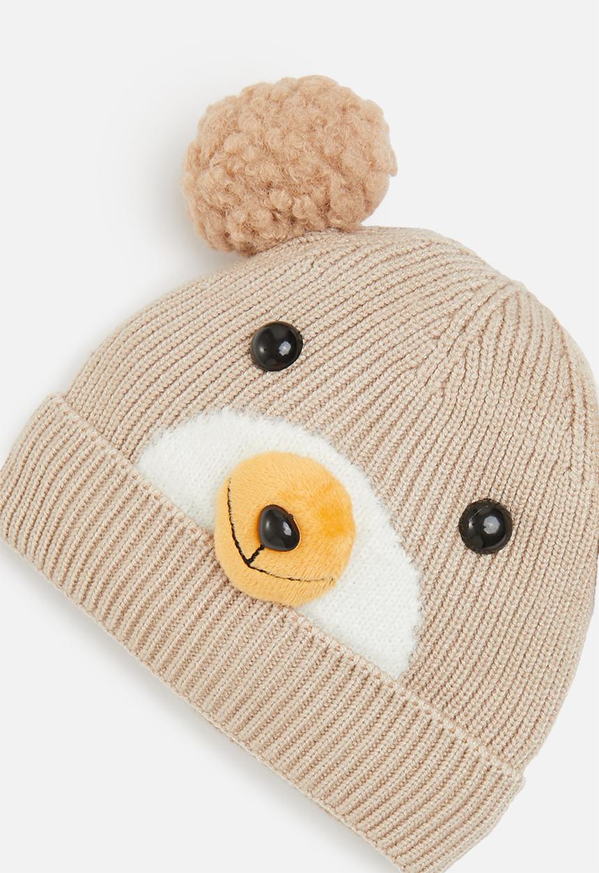 Pop Candy - Baby bear beanie - beige