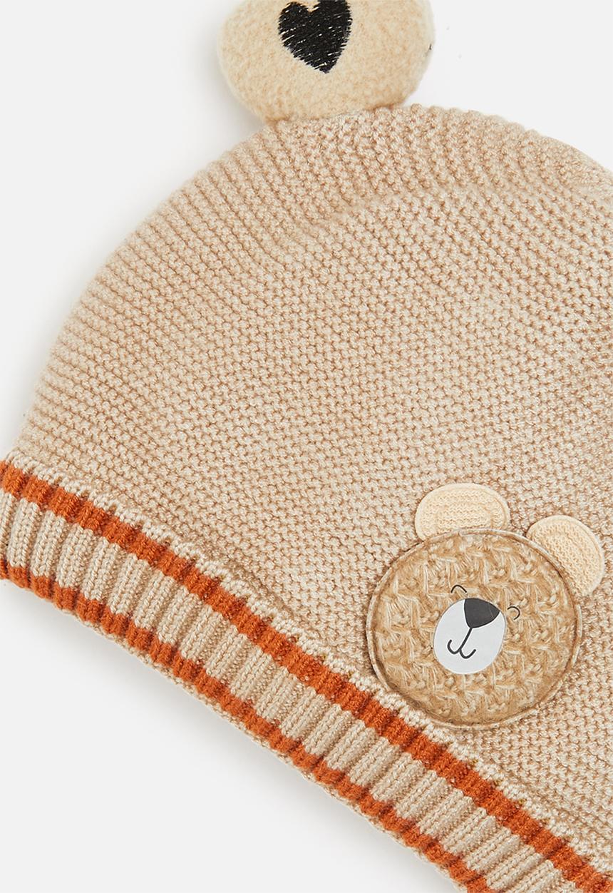 Pop Candy - Baby beanie with ears - beige