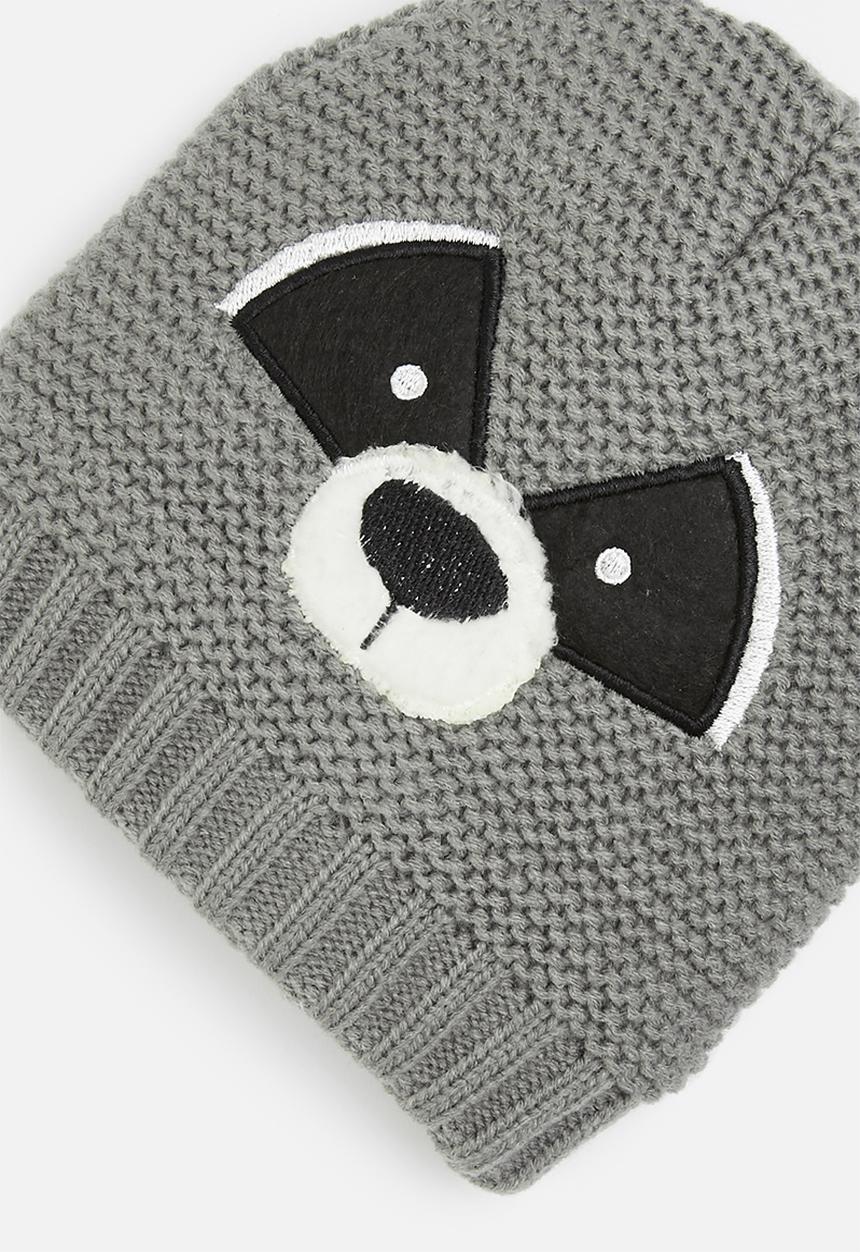 MINOTI - Knitted animal hat - grey