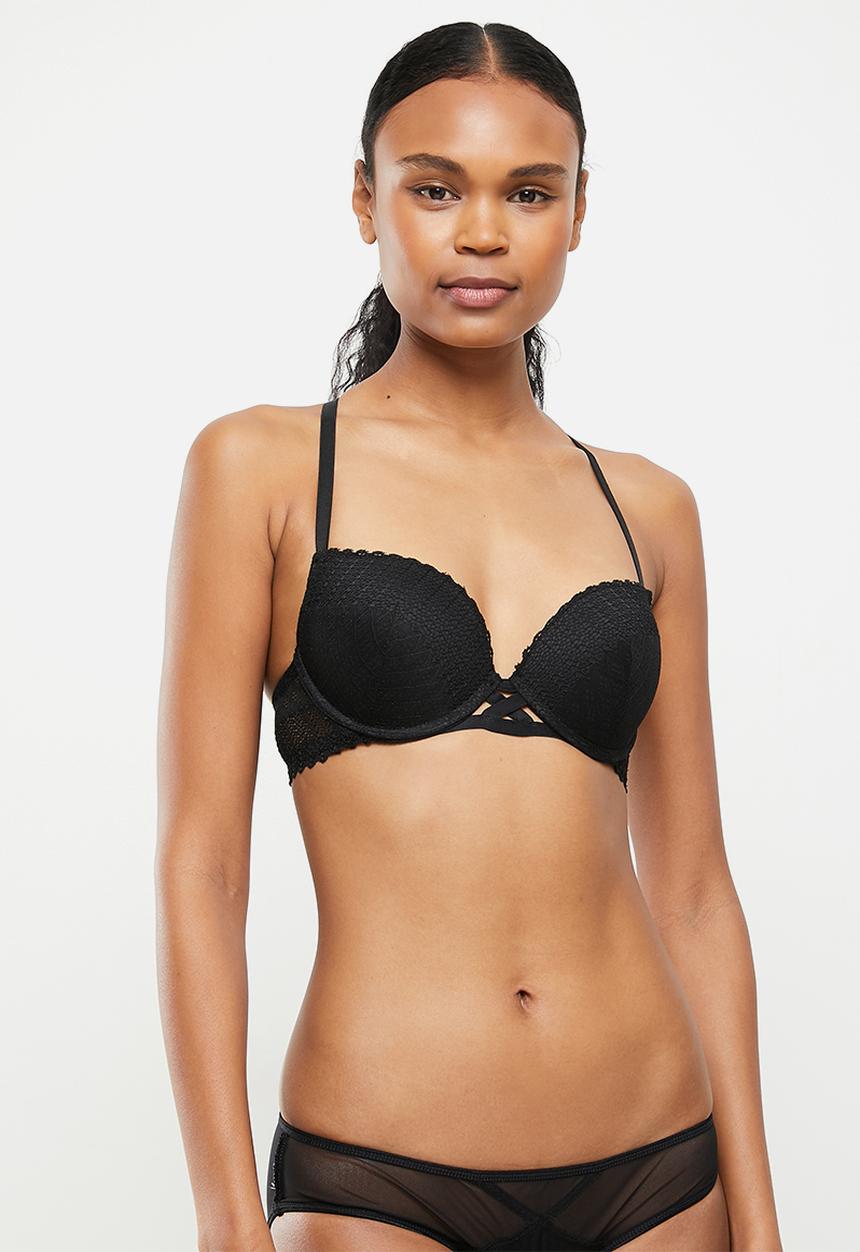 Koton - Lace maximizer bra - black