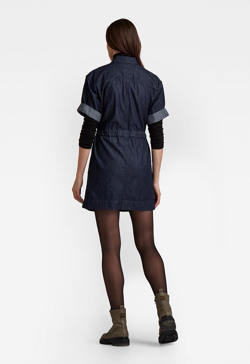 G-STAR - Army short sleeve dress - rinsed