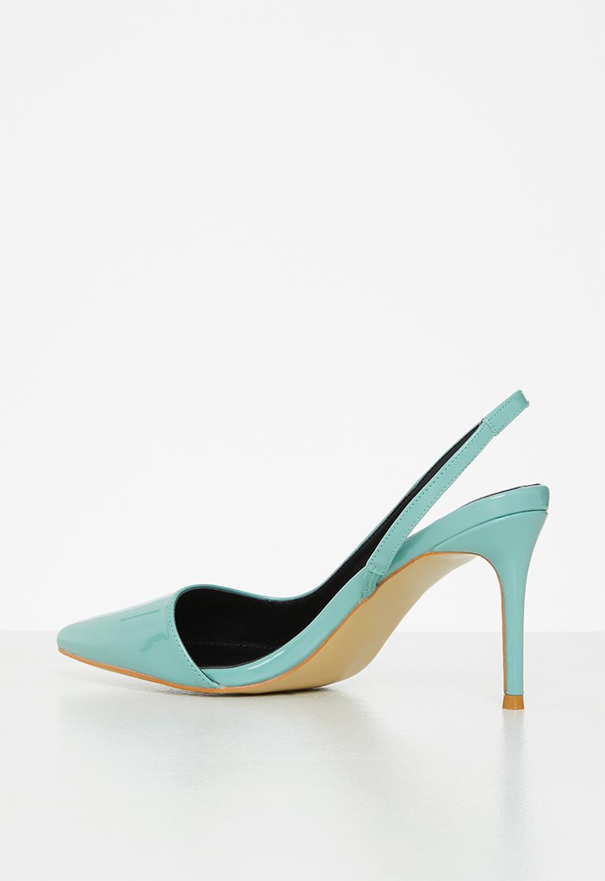 Plum - Lesedi barely there slingback heel - blue