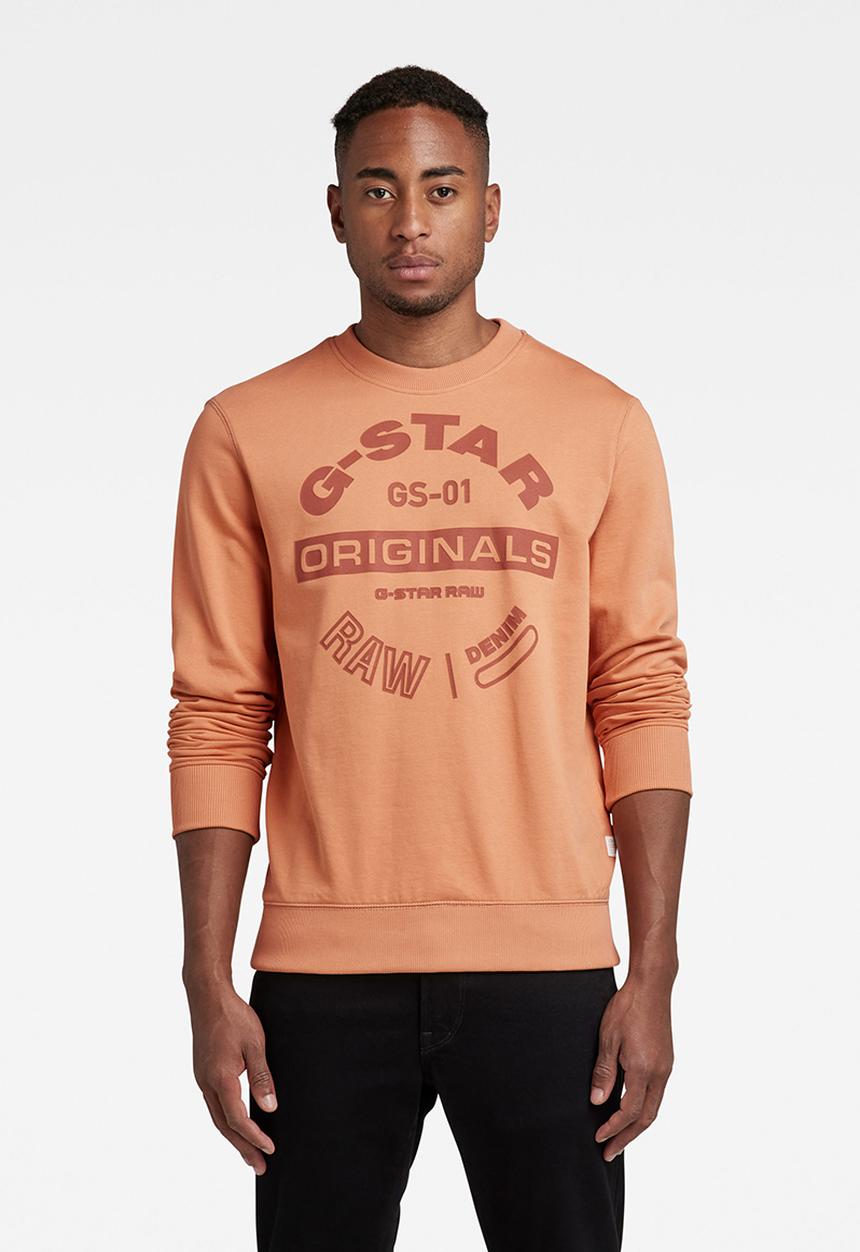 G-STAR - Originals logo gr r sw l\s - light paste