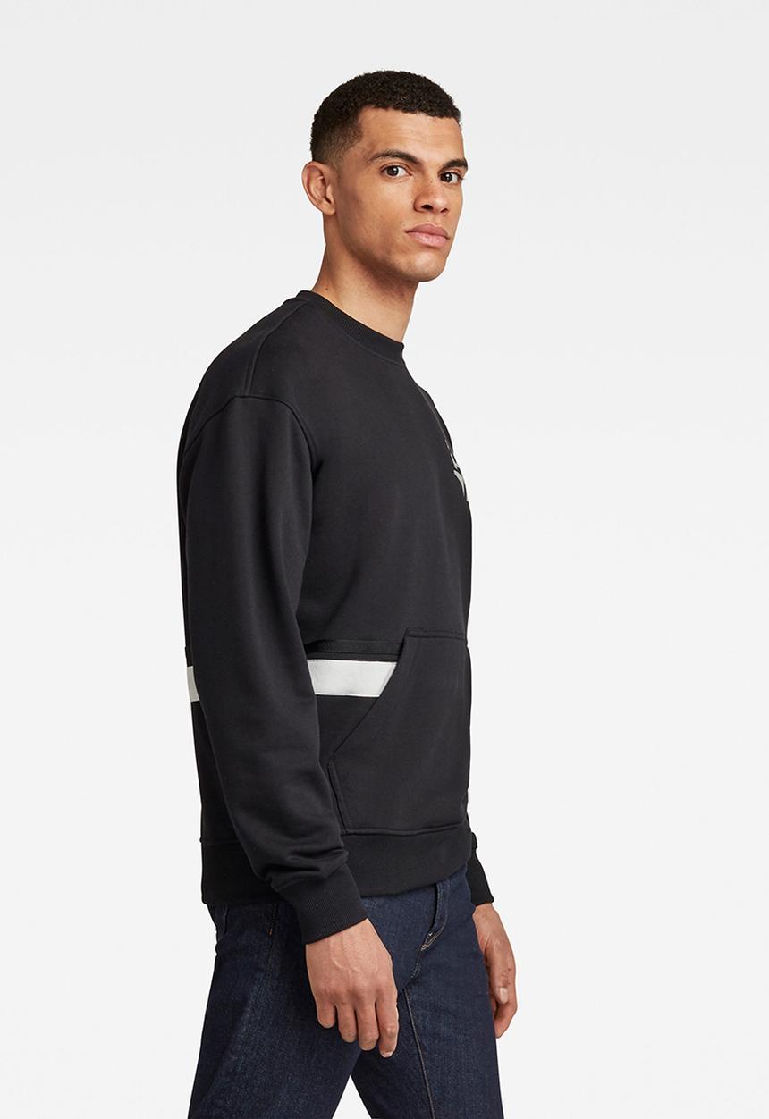 G-STAR - Hammer raw long sleeve sweat - dark black