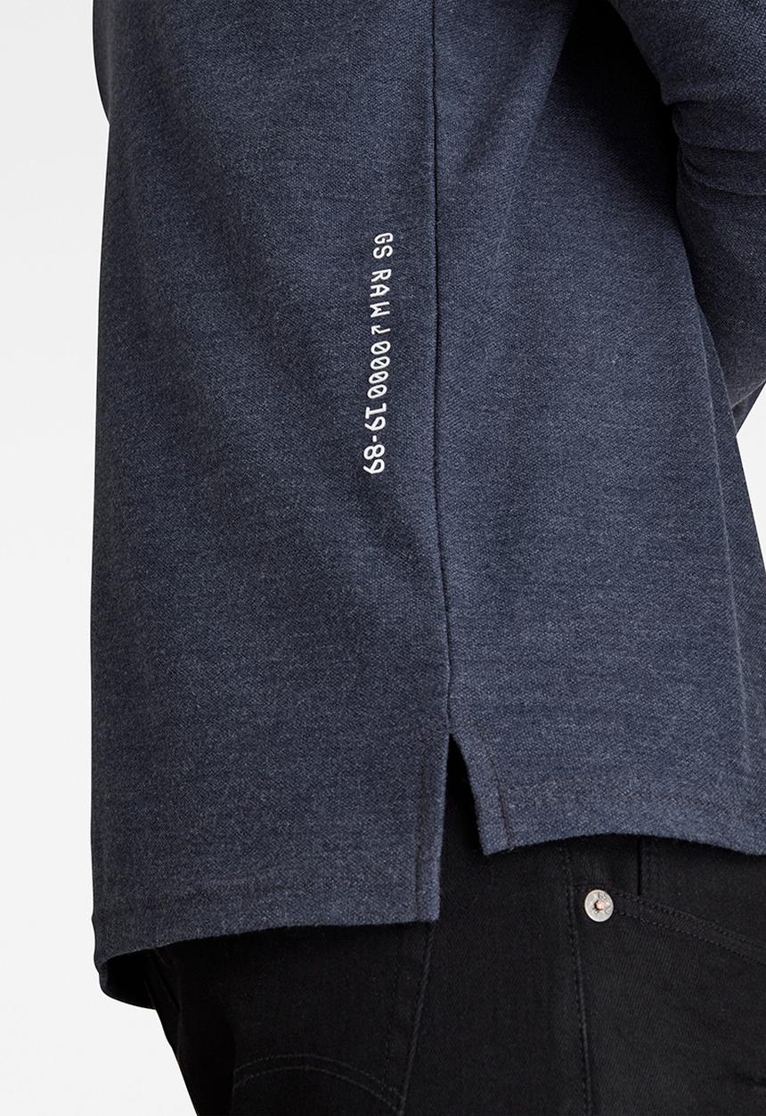 G-STAR - Lightweight textured stitch sweater - sartho blue heather