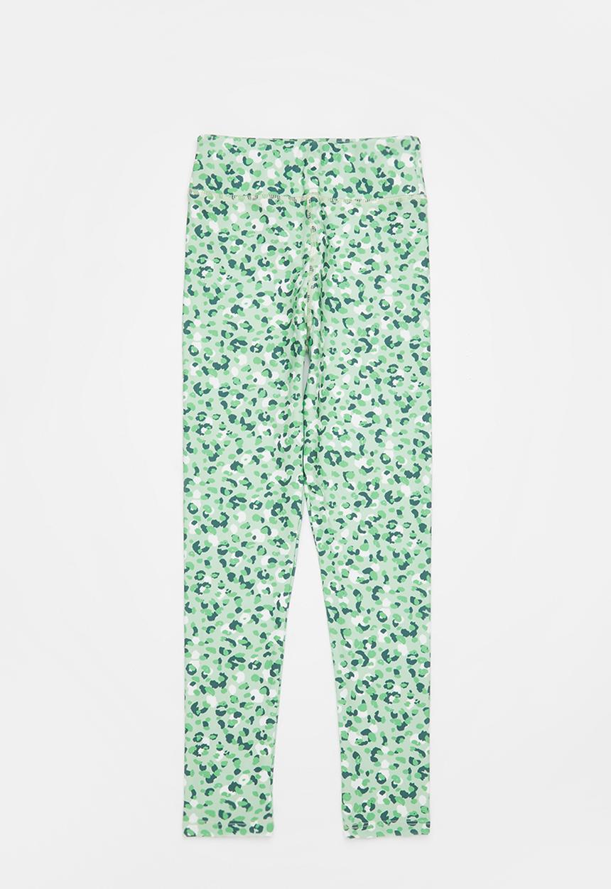 MANGO - Leggings leo - green