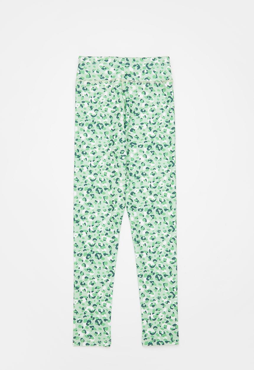 MANGO - Leggings leo - green