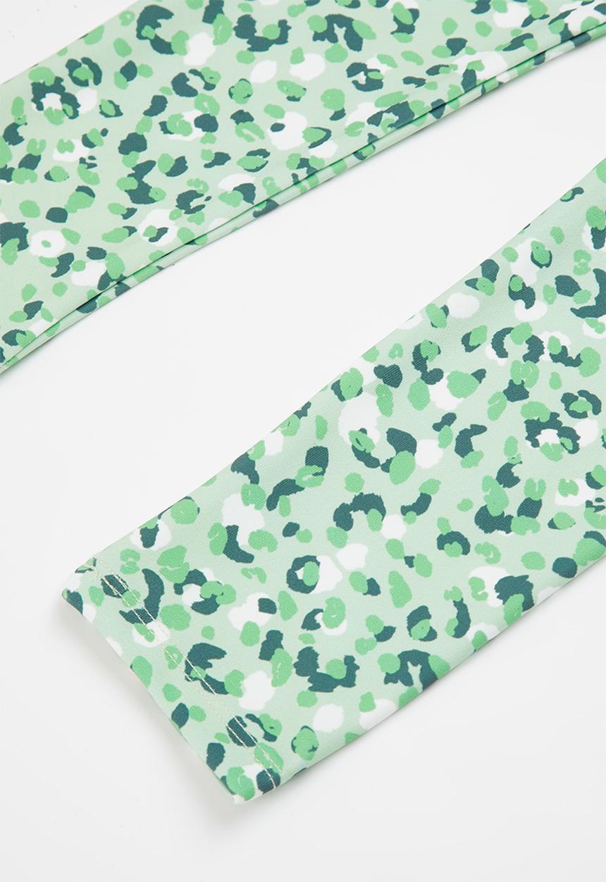 MANGO - Leggings leo - green